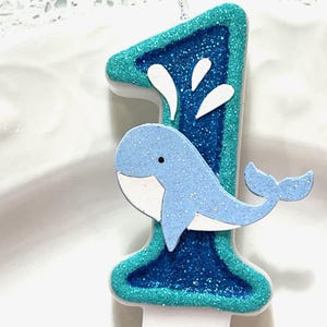 BIRTHDAY CANDLE, first birthday, nautical theme, cake topper, whale, ahoy, smash cake photo prop, birthday,