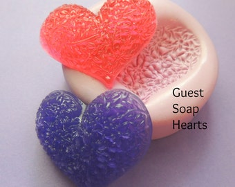Silicone Heart Mold Soap Mold Fondant Moulds Polymer Clay Resin Butter Mold