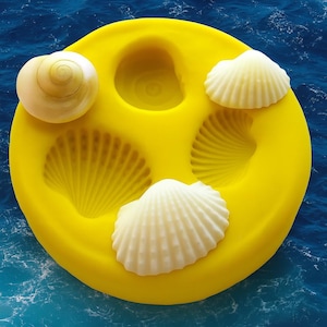 Tiny Shell Mold Mould Resin Clay Fondant Wax Victorian Jewelry Charms Flexible Molds