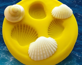 Tiny Shell Mold Mould Resin Clay Fondant Wax Victorian Jewelry Charms Flexible Molds