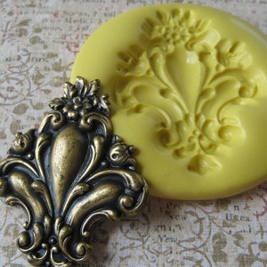 Fleur De Lis Mold Silicone Molds For Chocolate Soap Resin Victorian Stamping Gothic Polymer Clay Mold Resin PMC Mould