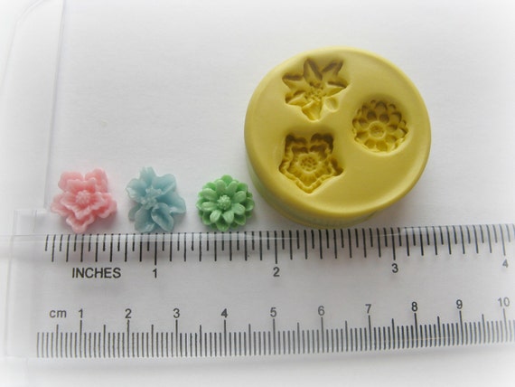 Small Rose Molds Silicone Tiny Rose Mold 10mm Flower Molds Resin Cabochon  Moulds Fondant Chocolate Polymer Clay Resin 