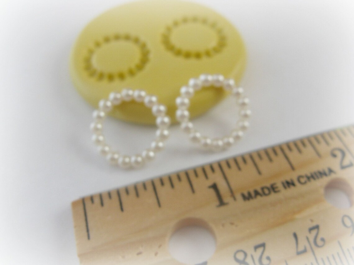 Round Pearl Fondant Clay Mold Resin and DIY Crafts Moulds Etsy