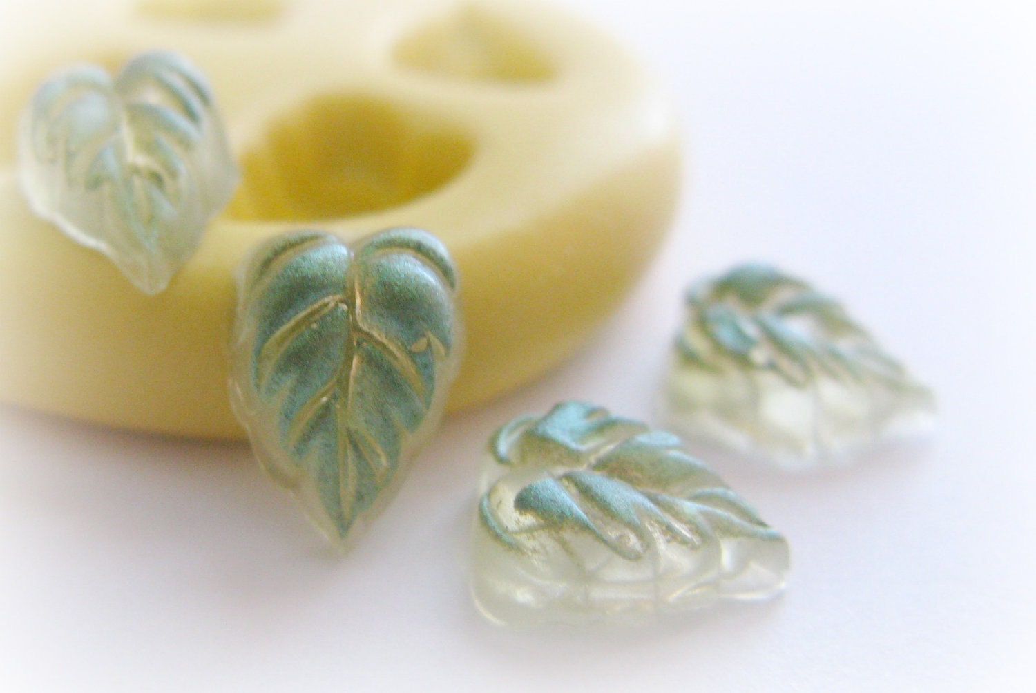 Tiny Tiny Leaves Leaf Mold Silicone Mold Resin Polymer Clay Etsy
