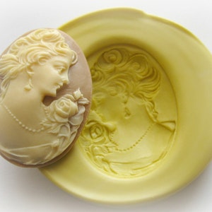 Victorian Lady Cameo Mold Clay Resin Soap Mould - Etsy