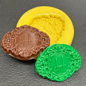 Monogram Butter Mold, Holiday Butter Mold, Monogrammed Mold, Soap Mold, Fondant Mold, Stocking Stuffer, DIY Gift Mold, Resin Fondant Mold,
