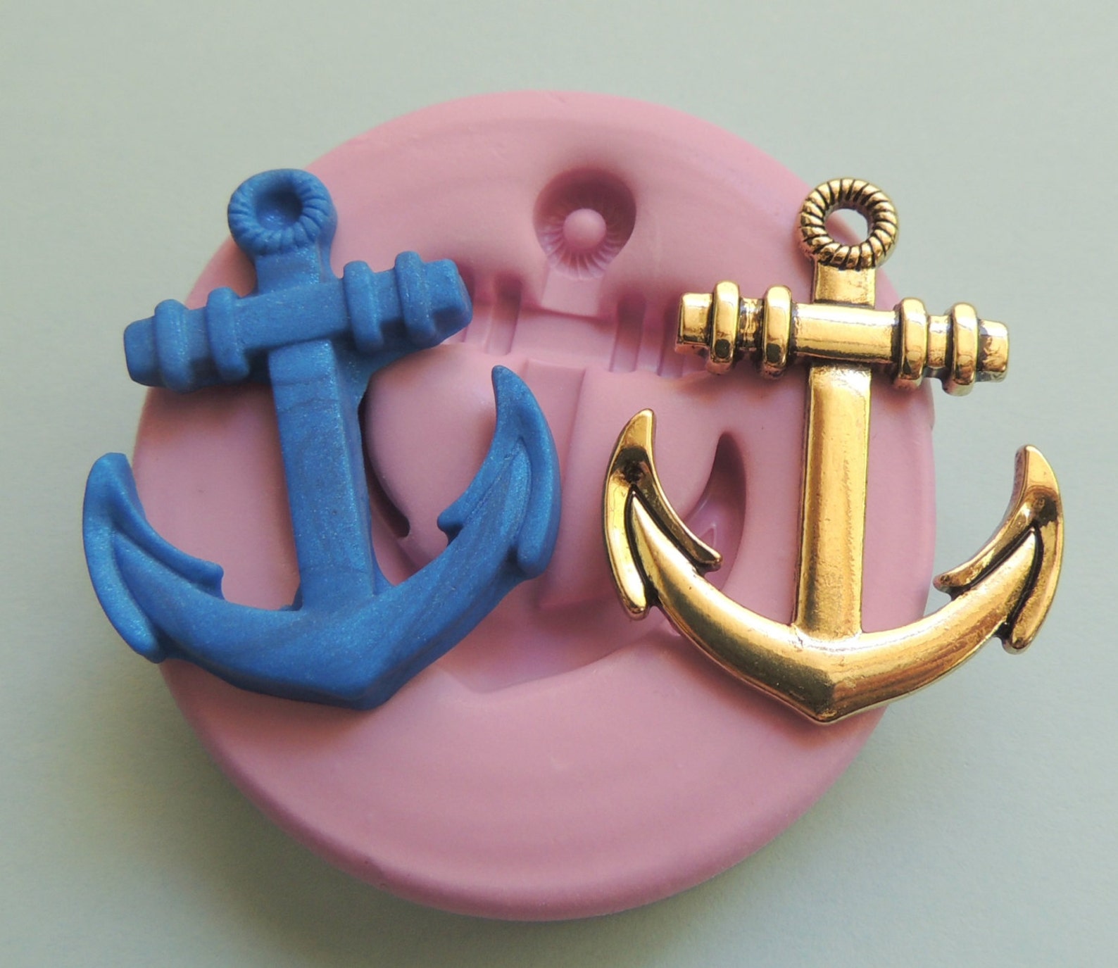 Fondant Anchor Mold Silcone Anchor Mold Polymer Clay Resin Wax Etsy