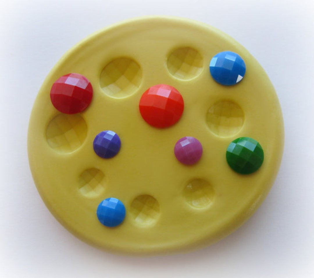 Silicone Gem Mold Round Faceted 10mm 8mm 6mm DIY Gem Mold Etsy
