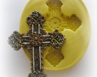 Molds Easter Cross Silicone Mold Resin Polymer Clay Mould