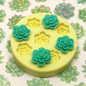 Polymer Clay Succulent Molds Bracelet Charms Fondant Resin Small DIY Earring Stud Jewelry Supplies