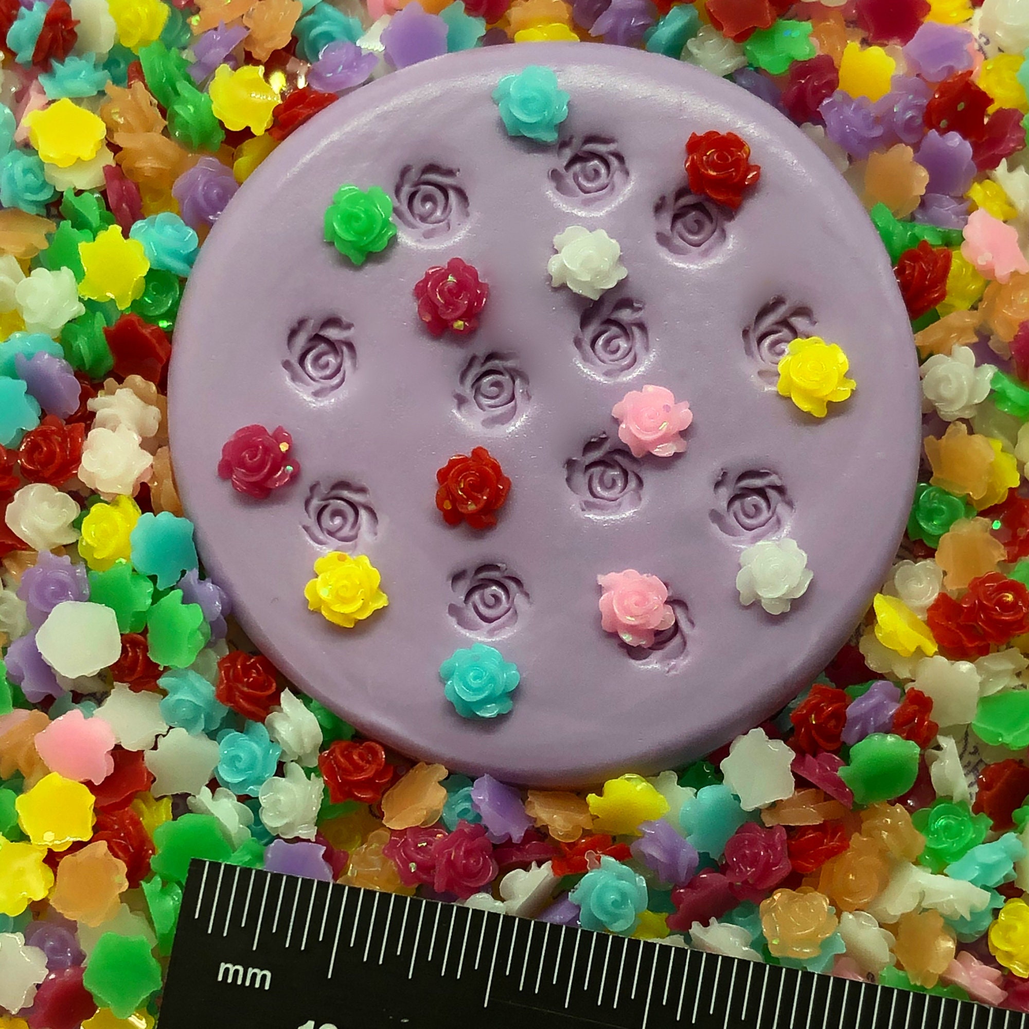 Tiny Flower Mold Nail Art Resin Molds Silicone Polymer Clay Etsy