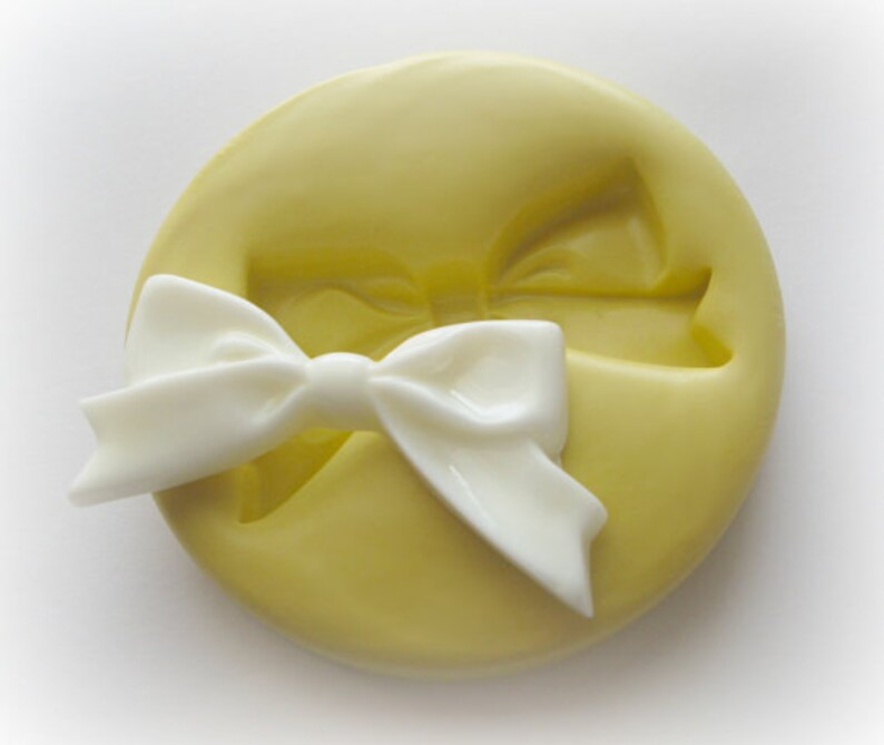 Fondant Bow Mold Mould Resin Clay Fondant Wax Soap Jewelry Charms Flexible Molds image 1