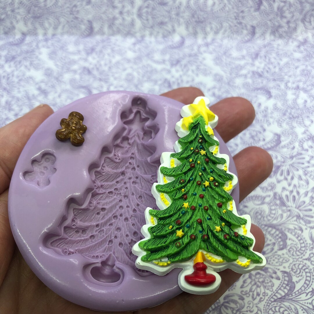 Christmas Tree Mold Clay Fondant Resin Mold Mold Etsy