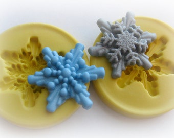 Snowflake Silicone Mold Christmas Decoden Cute Resin Mould Polymer Clay Mold