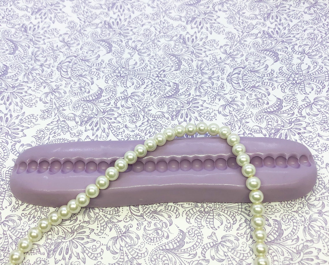 String Pearl Mold Candy Clay Resin Fondant Gumpaste Mold Etsy