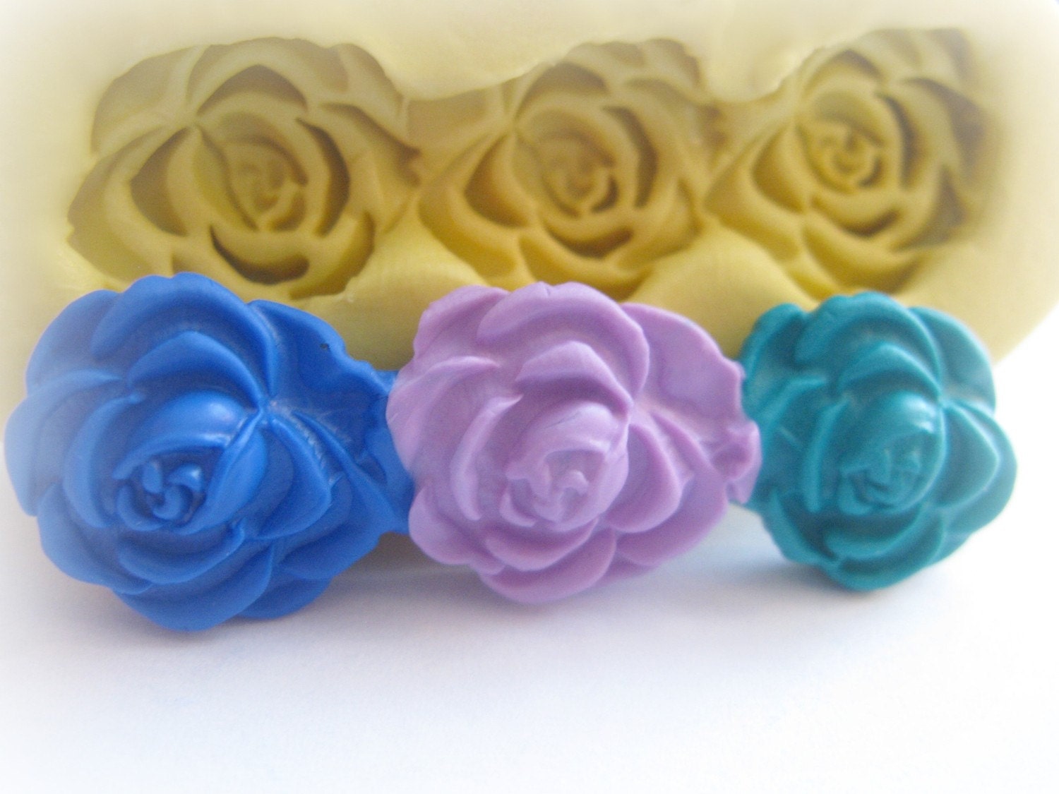 Flower Border Silicone Mold Fondant Rose Border Mold Roses Etsy