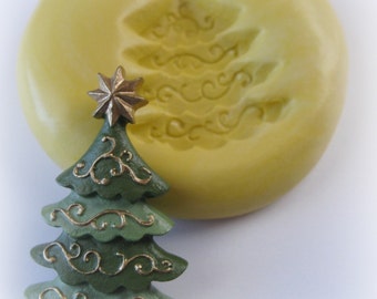 Christmas Tree Mold Kawaii Mold Mould Resin Clay Fondant Wax Soap Miniature Sweet Flower Victorian Jewelry Charms Flexible Molds