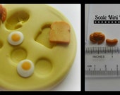 Egg Toast Mold Charm Resin Clay Kawaii Sweets Pie Dish