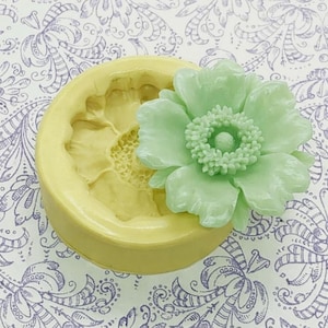 Flower Mold Silicone Blossom Flower Mold Fondant Chocolate Freeze and Fuse Molds Soap Resin Clay Molds Cabochon Molds