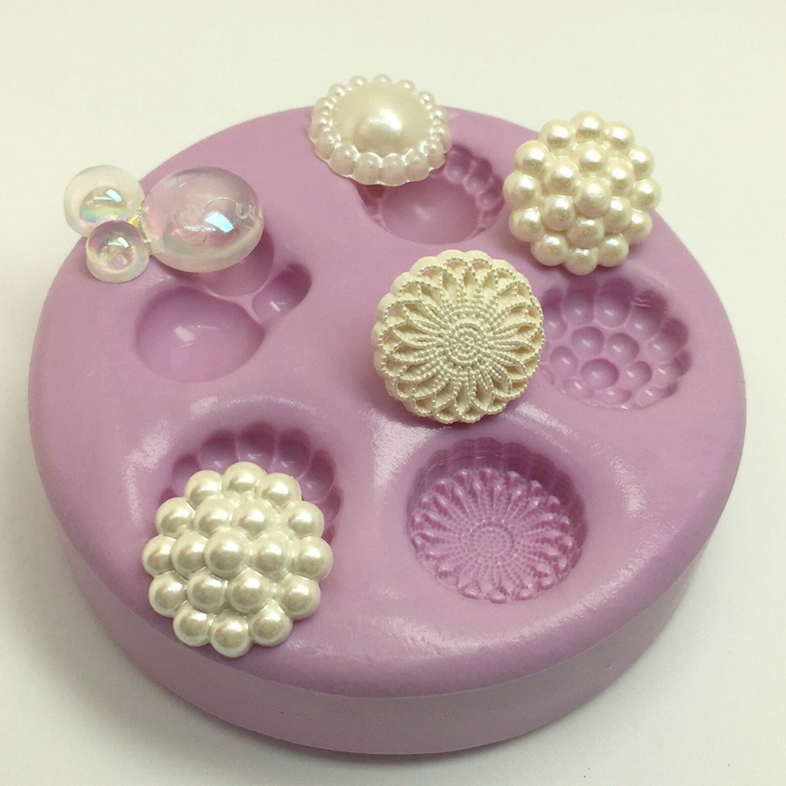 Pearl Mold Round Pearl Cluster Bubble Mold Silicone Molds Etsy