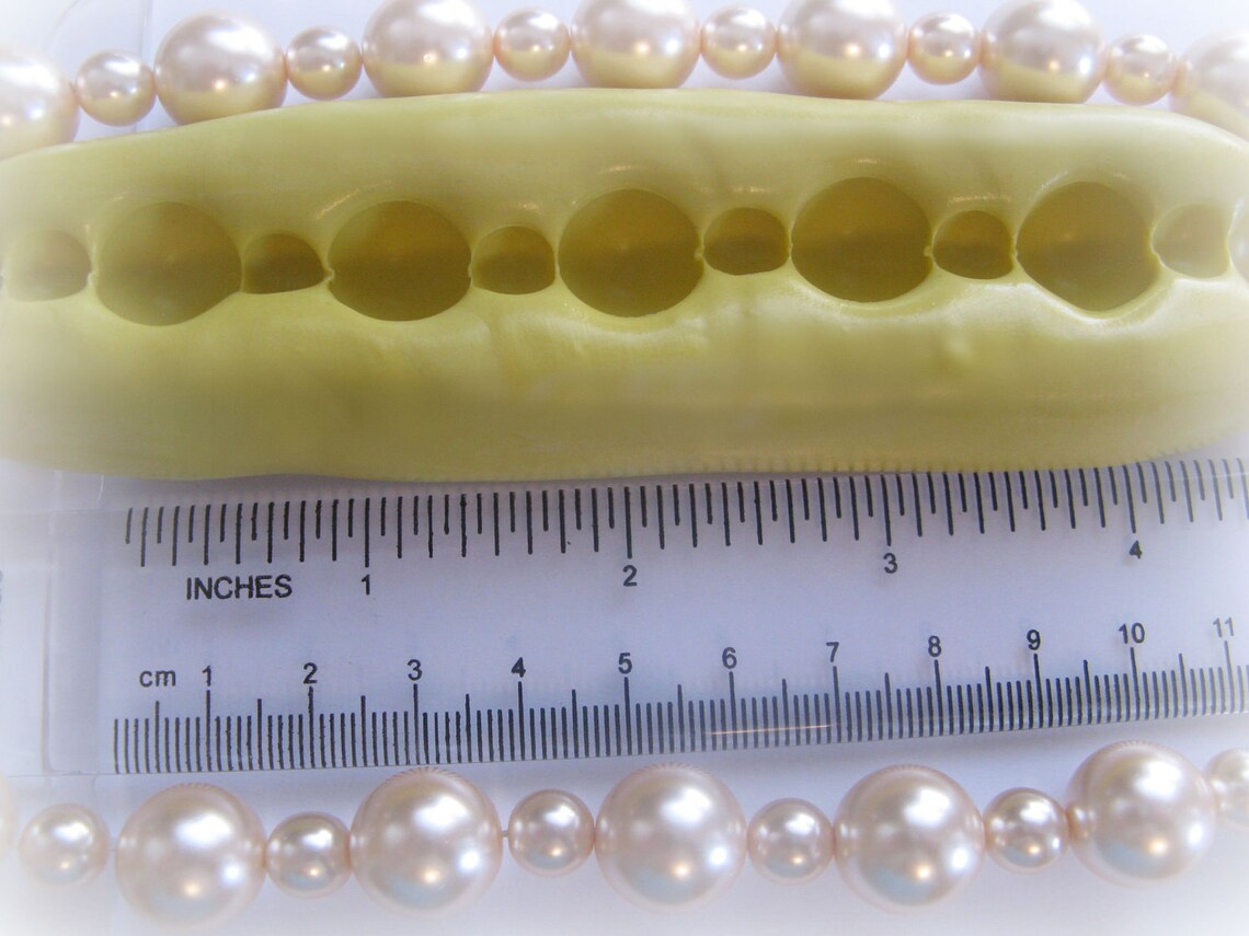 Pearl Border Mold String Pearl Mold 14mm and 8mm Candy Clay Etsy
