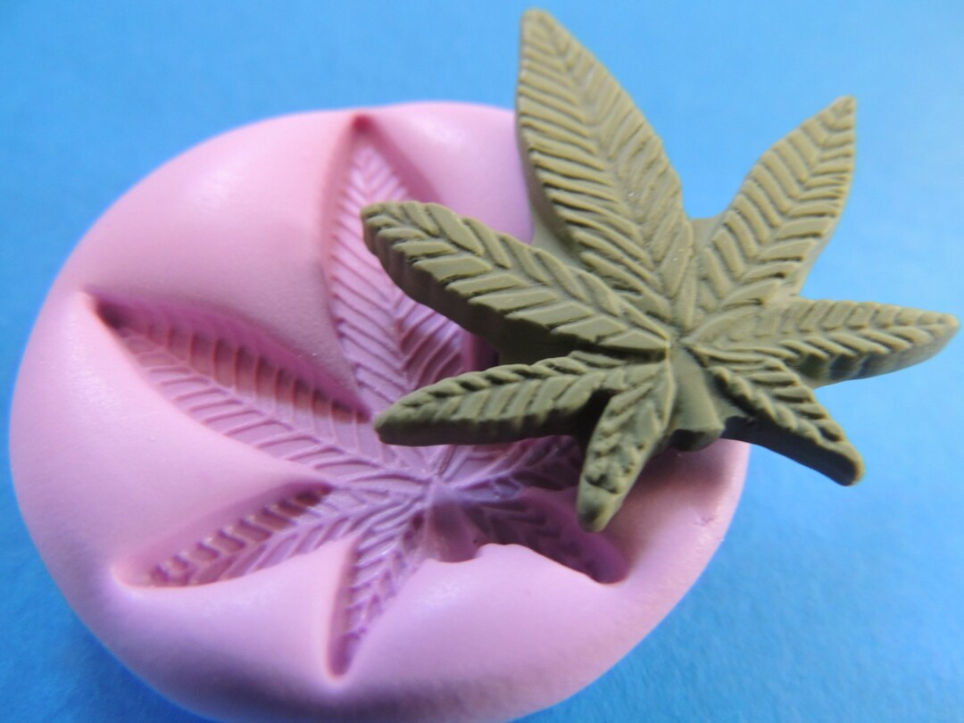 Pot Leaf Mold Silicone Flexible Molds Fondant Clay Resin Etsy