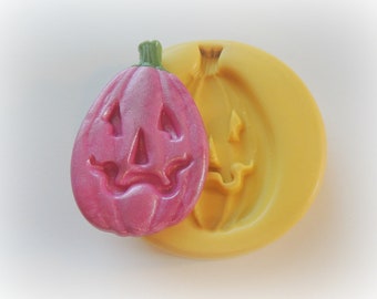 Halloween Pumpkin Candy Silicone Mold DIY Jewelry Finding Button Ring Polymer Clay Mould