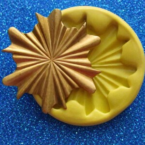 Vintage Art Nouveau Art Deco Star Burst Molds Star Mold Polymer Clay Resin Fondant Mould