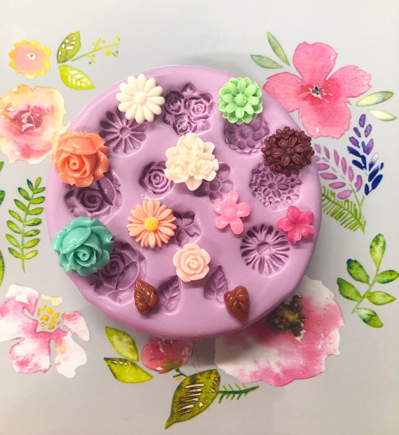 Flower Mold Daisy Tiny Flowers DIY Earrings Design Mold Etsy