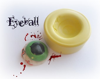 Eyeball Halloween Gothic Scary Cabochon Resin Polymer Clay Wax Mold Mould