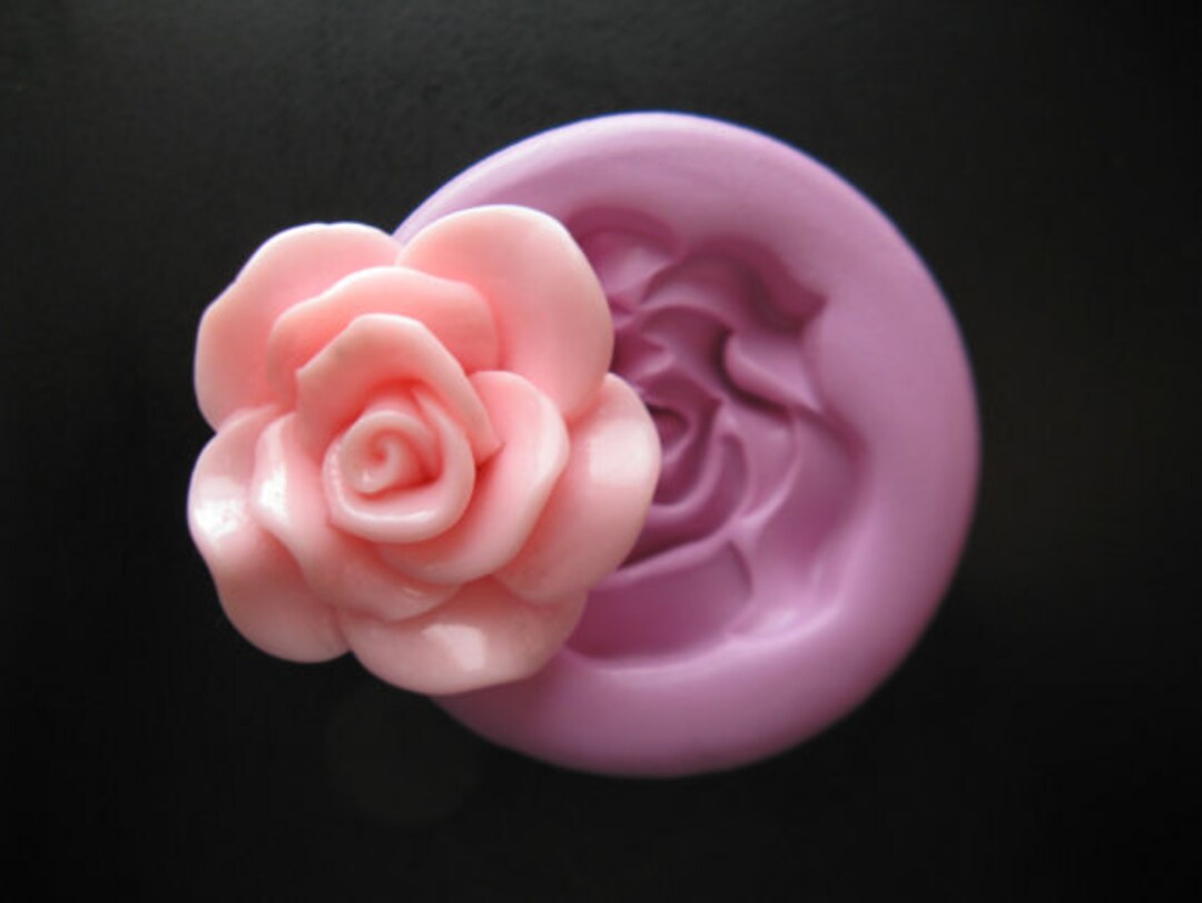 Rose Soap Molds Silicone Mold Soap Clay Resin Open Rose Mould Etsy