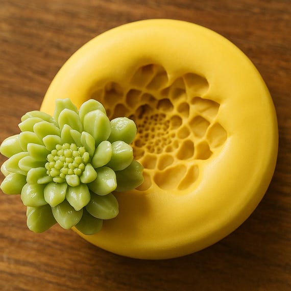Flower Cabochon Molds Succulent DIY Jewelry Polymer Clay Resin Wax