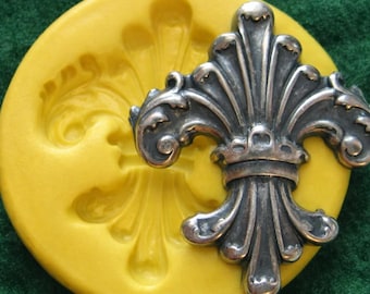 Fleur de Lis Charm Silicone Molds DIY Mold French PMC Resin Clay Candy Fondant