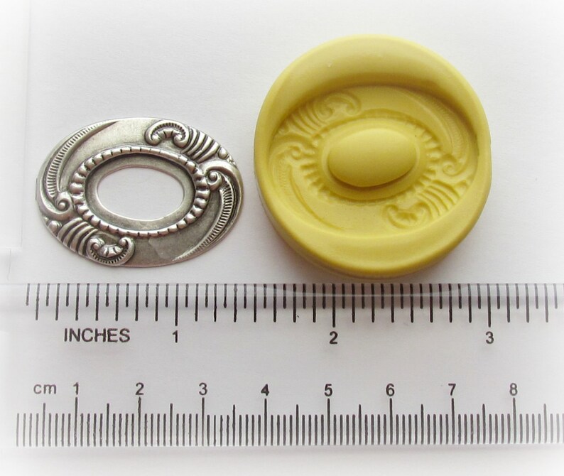 Victorian Frame Oval Flower Mold Silicone Resin Clay PMC Etsy