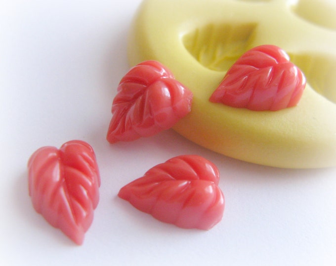Tiny Leaves Leaf Mold Silicone Mold Resin Polymer Clay Fondant Moulds Etsy