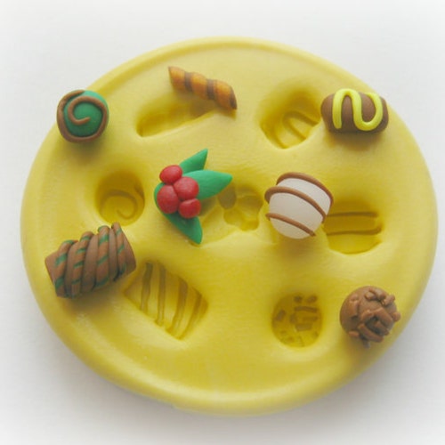 Miniature Candy Mold Dollhouse Tiny Food Molds Clay Resin Etsy