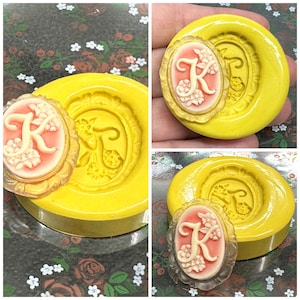 Monogram Butter Pat Mold, Silicone Mold, Letter Mold, Alphabet Fondant Mold, Butter Mold, Resin, Polymer Clay Mold, Monogrammed, Silicone