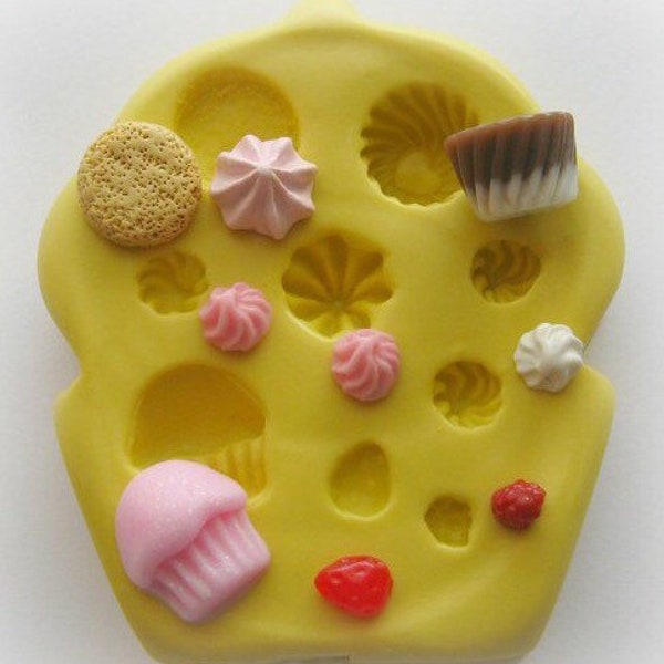 DIY Cupcake TINY Miniature Sweets Mold Cookie Frosting DIY Clay Mold