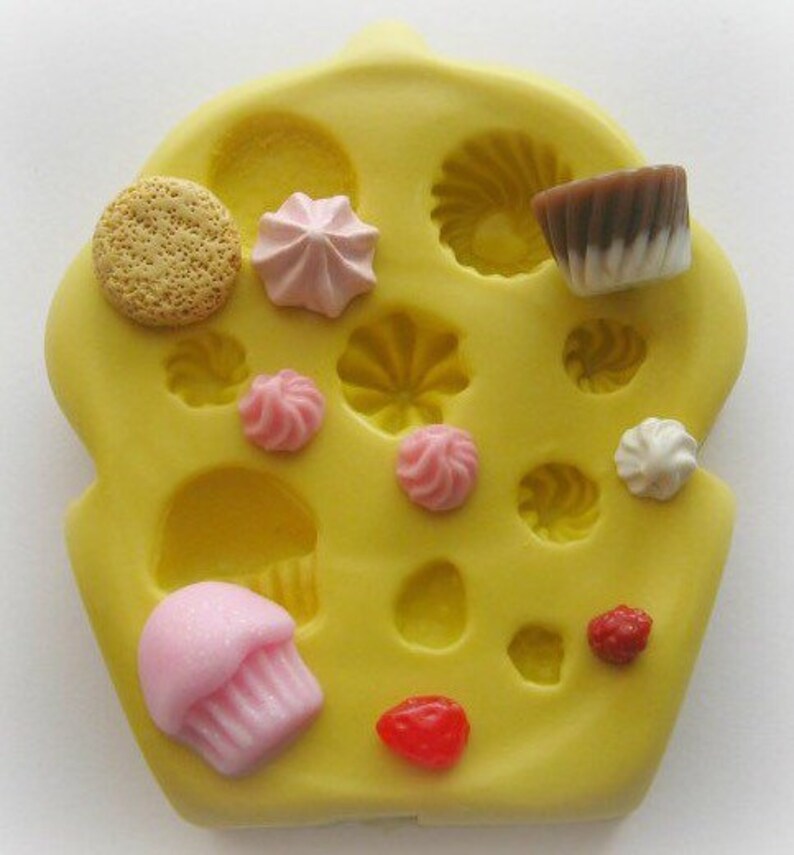 DIY Cupcake TINY Miniature Sweets Mold Cookie Frosting DIY