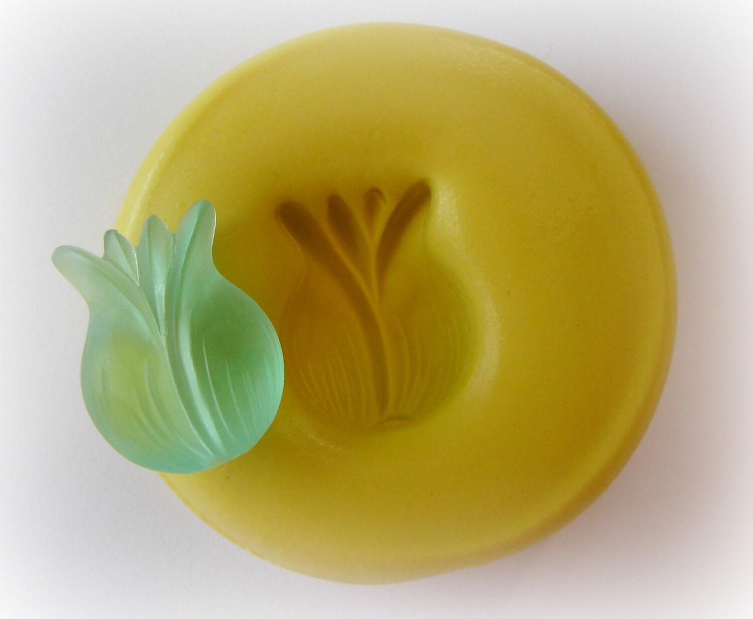 Tulip Flower Mold Cupcake Topper Fondant Mould Polymer Clay Etsy