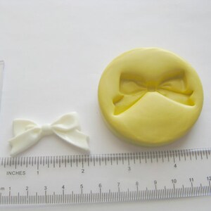 Fondant Bow Mold Mould Resin Clay Fondant Wax Soap Jewelry Charms Flexible Molds image 2