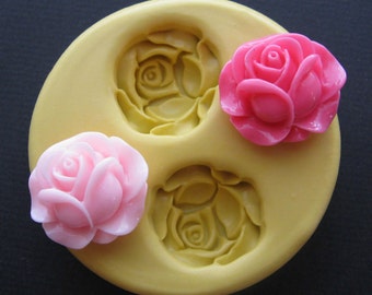 Rose Chocolate Cabochon Molds Flower Mold Polymer Clay Flowers Mold Resin Clay Mould Chocolate Fondant