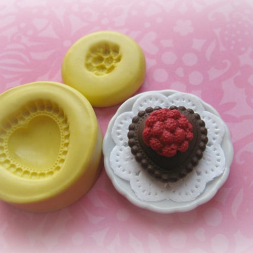 Wings Heart Mold Polymer Clay PMC Fondant Resin Mould DIY Etsy