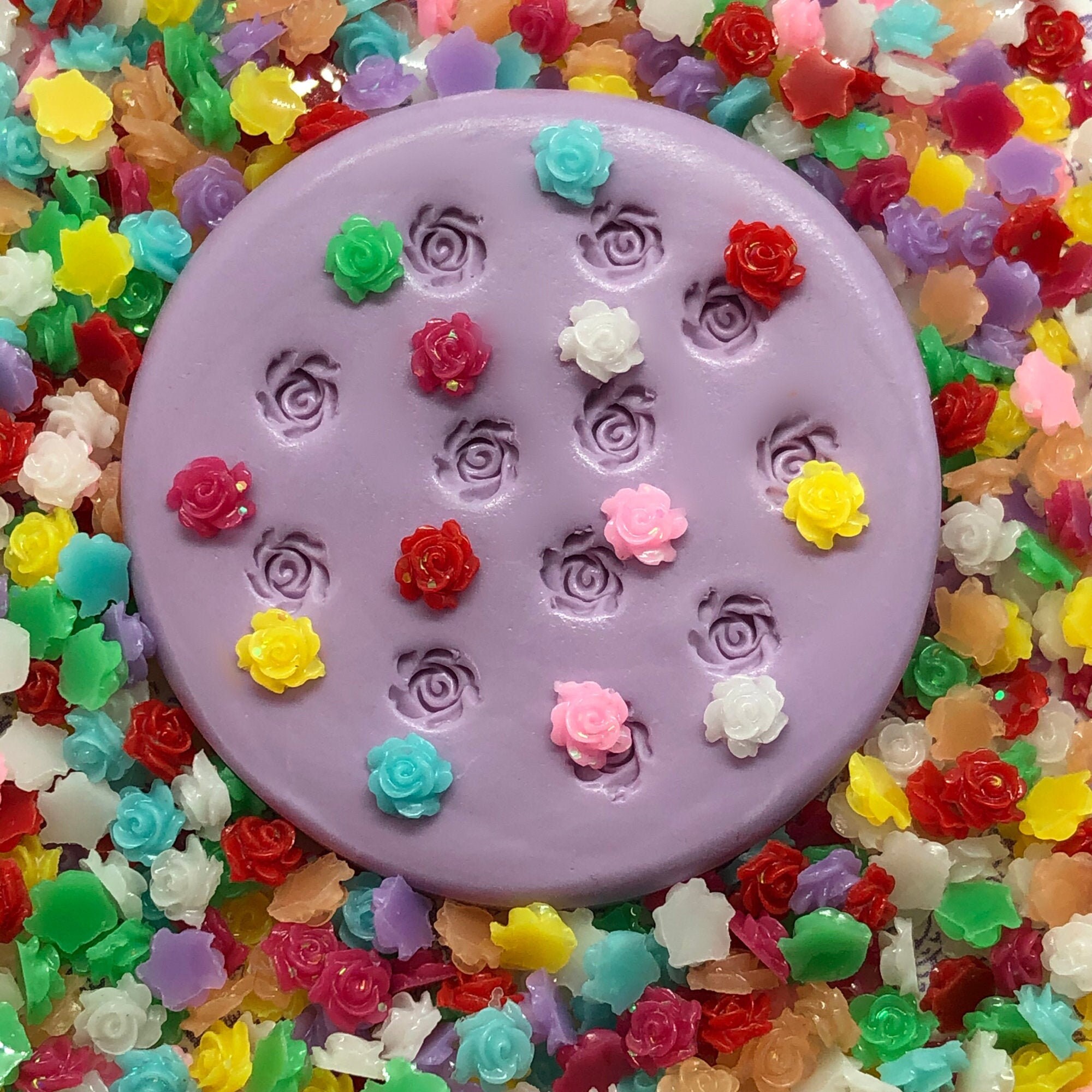 Tiny Flower Mold Nail Art Resin Molds Silicone Polymer Clay Etsy