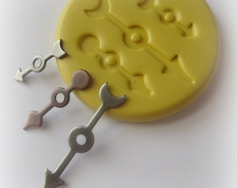 Clock Hands Silicone Mold PMC Clay Resin Flexible Mould