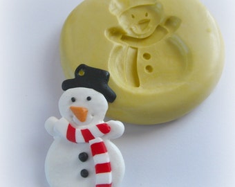 Snowman Mold, Silicone Molds, Christmas, Snowman Cab Mold, Fondant Mold, Resin, Chocolate, Polymer Clay Mold, Molds