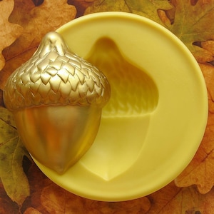 Silicone 1-3/16" Acorn Mold Butter Mold Mould Resin Clay Fondant Wax Soap