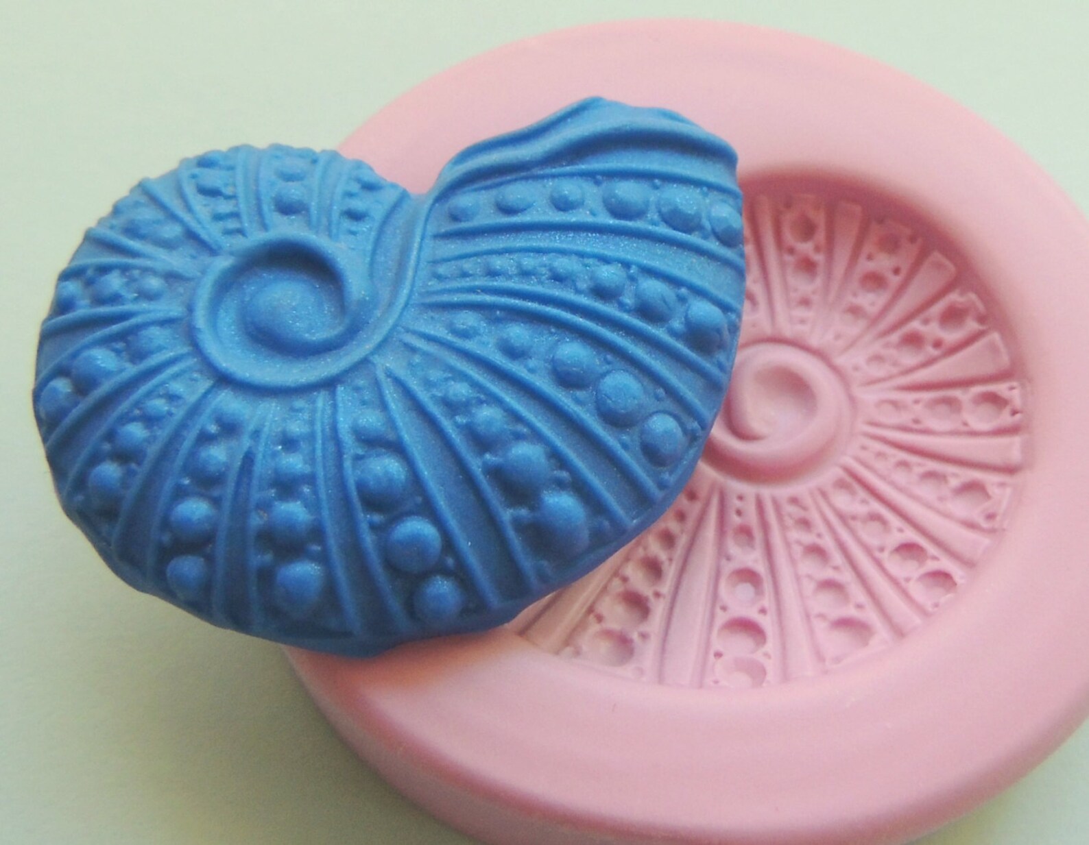 Spiral Sea Shell Mold Silicone Fondant Mold Clay Candy Resin Etsy