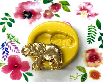 Silicone Elephant Mold Polymer Clay Fondant Resin Wax Cabochon Mold Chocolate Mold Elephants