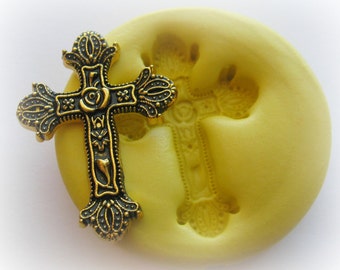 Easter Cross Silicone Mold Resin Polymer Clay Mould